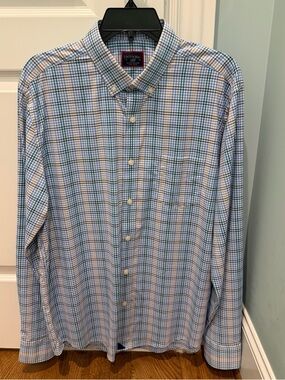 UNTUCKIT Wrinkle-Free Scansano  Slim Fit Long Sleeve Performance Shirt Mens Sz L